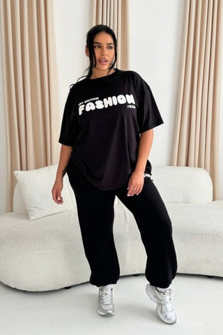 FASHION SZN 1ST EDITION Cotton Tee in Black