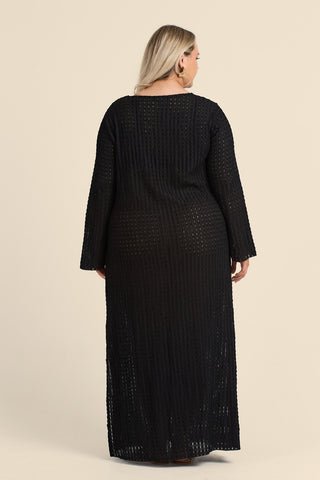 Curve Crochet Ring Detail Resort Kaftan
