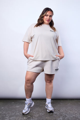 FASHION SZN SPORTS CLUB Cotton tee in Stone