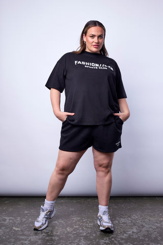 FASHION SZN SPORTS CLUB Sweat Shorts in Black