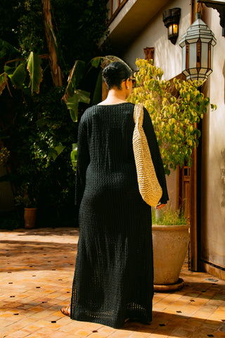 Curve Crochet Ring Detail Resort Kaftan