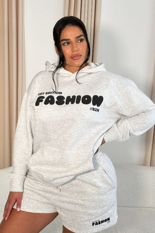 FASHION SZN 1ST EDITION Hoodie in Ice Grey