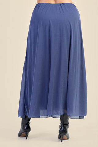 Curve Stretch Woven Maxi Skirt