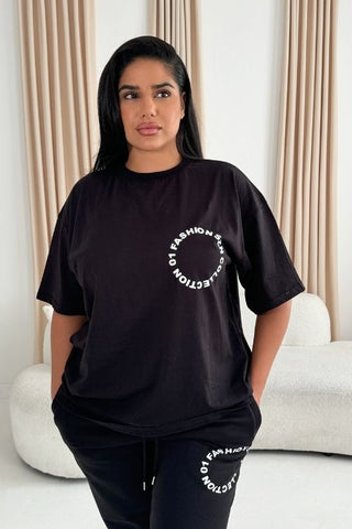 FASHION SZN 01 COLLECTION Cotton Tee in Black