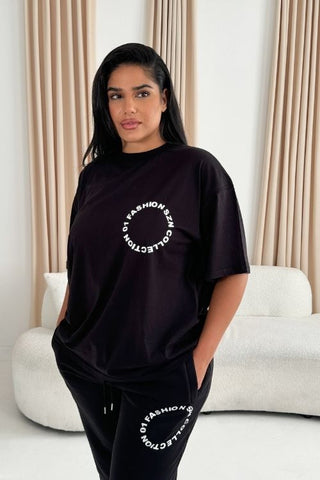 FASHION SZN 01 COLLECTION Cotton Tee in Black