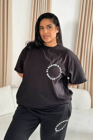 FASHION SZN 01 COLLECTION Cotton Tee in Black