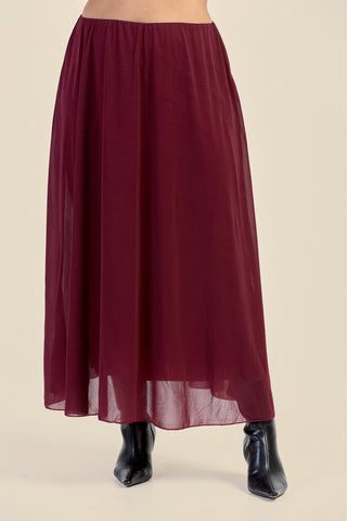 Curve Stretch Woven Maxi Skirt