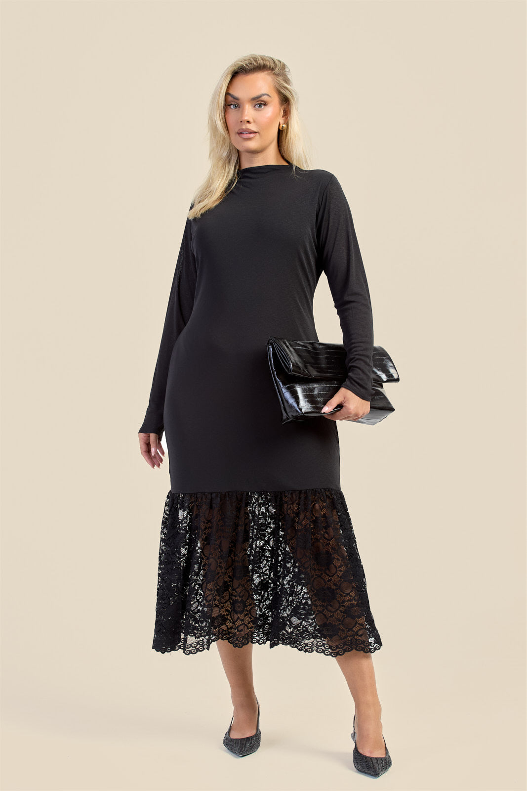 long sleeve curved hem dress Hem Maxi Dress Ruffle Hem Dress Long Sleeve Sleeve Maxi Ruffle Flutter Sleeve Dress Curve Statement