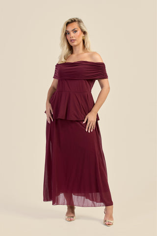 Curve Stretch Woven Maxi Skirt