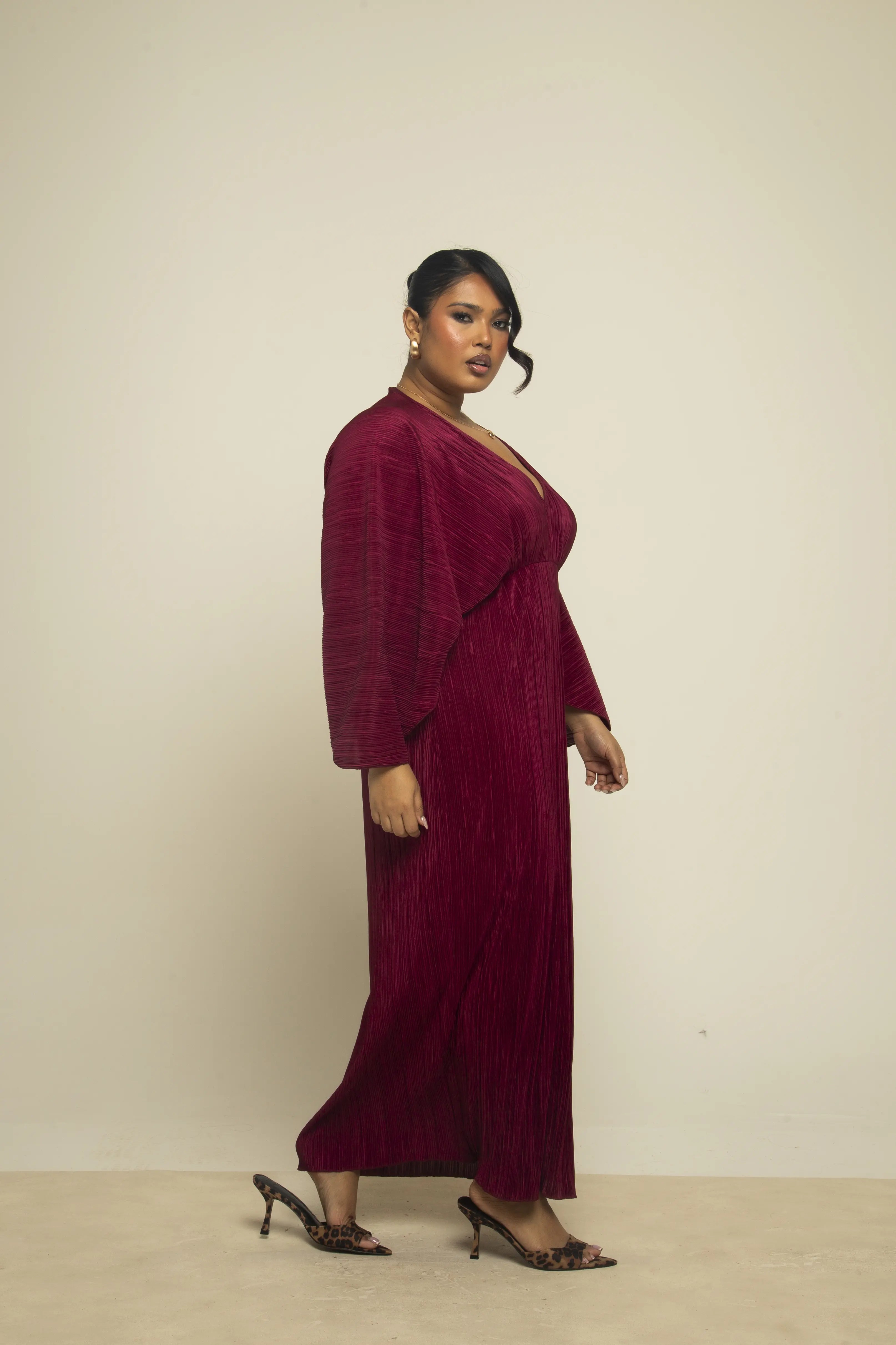 burgundy batwing dress Batwing Dress