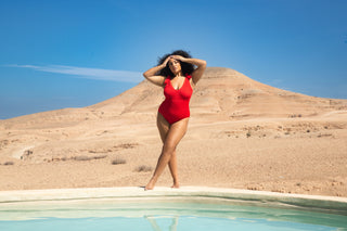 Curve Sculpted Crinkle Tie Strap Swimsuit